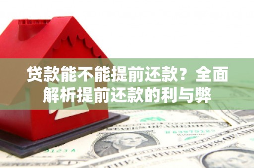 空港贷款能不能提前还款？全面解析提前还款的利与弊