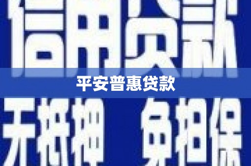 空港平安普惠贷款